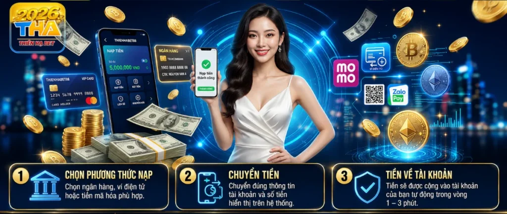 Nạp Tiền Thienhabet88 – Hướng Dẫn Nạp Tiền Vào Tài Khoản Trong 3 Phút