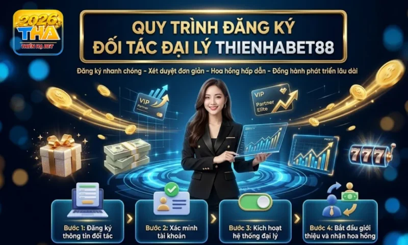 Quy trình đăng ký đối tác đại lý Thienhabet88