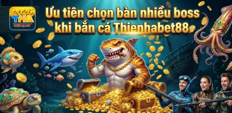 Ưu tiên chọn bàn nhiều boss khi bắn cá Thienhabet88
